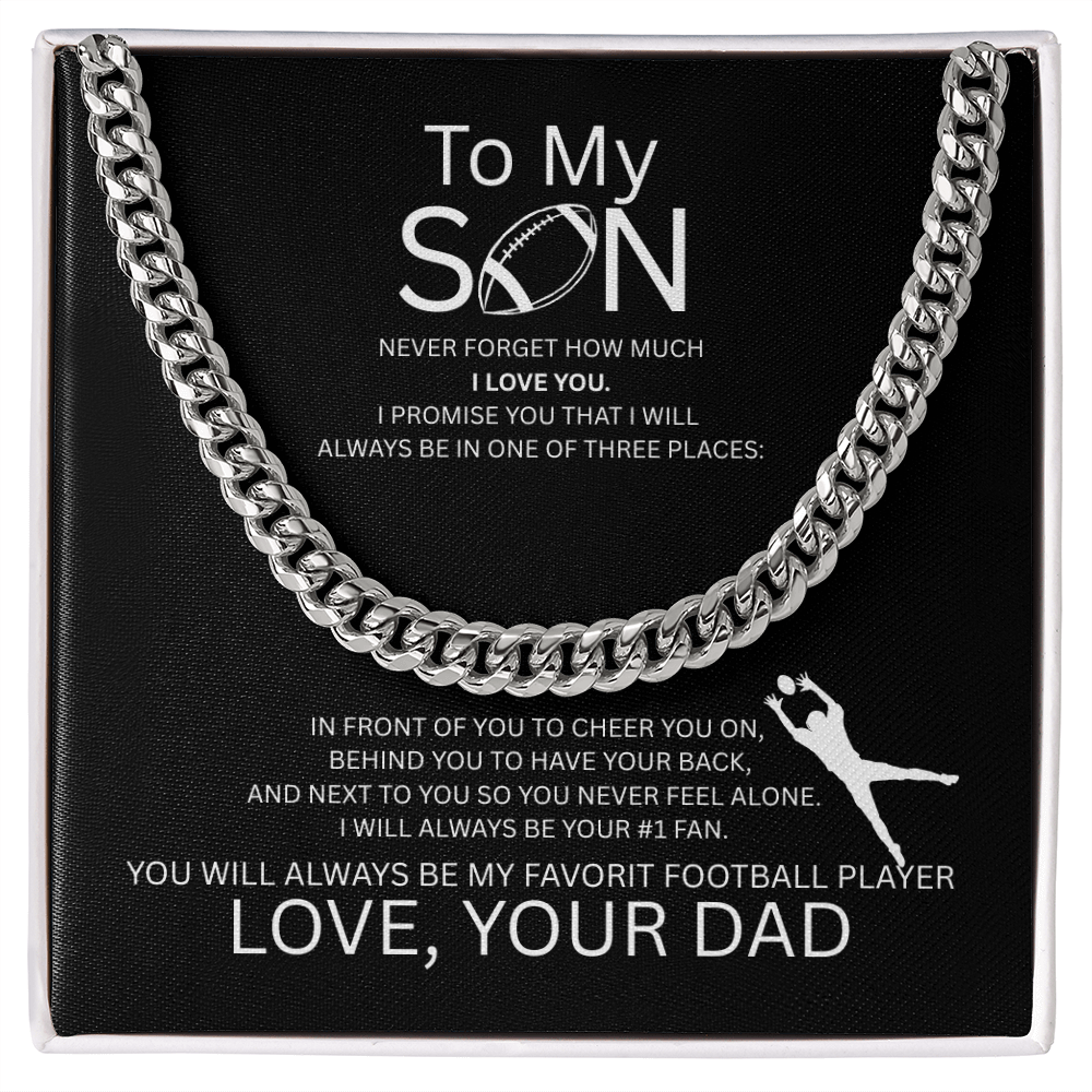 For the Boy Who Became My Favorite Player - Receiver - Dad - Black