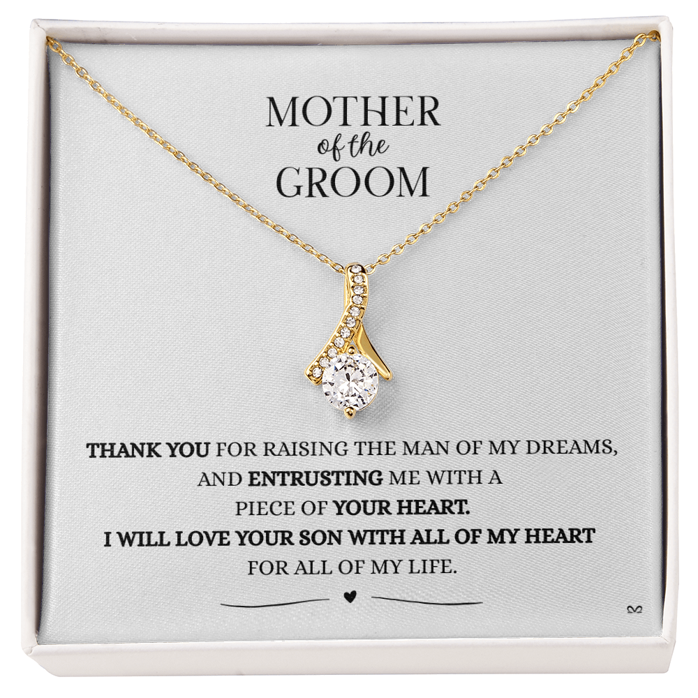 Mother of the Groom Necklace –Alluring Beauty Necklace - White