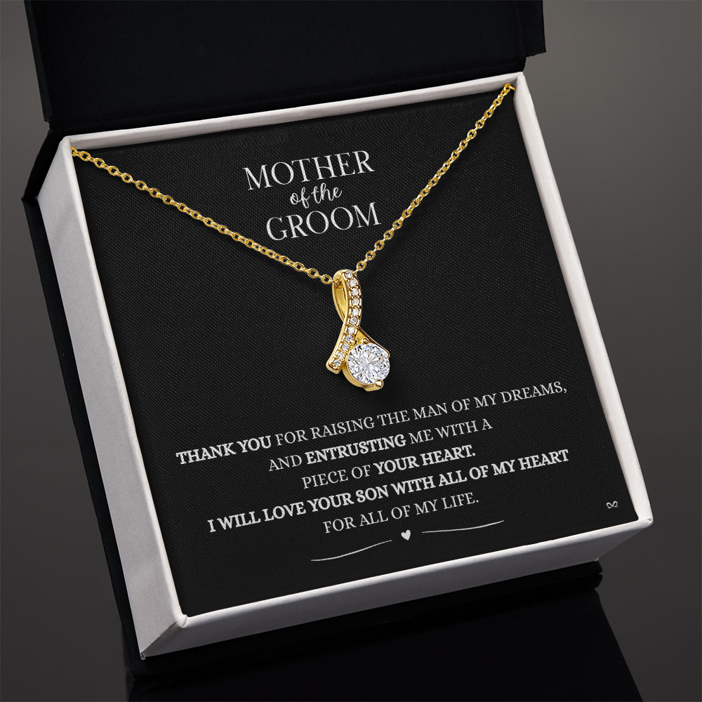 Mother of the Groom Necklace –Alluring Beauty Necklace - Black