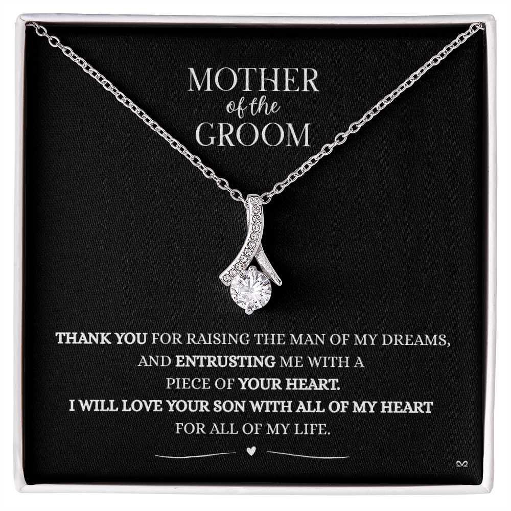 Mother of the Groom Necklace –Alluring Beauty Necklace - Black