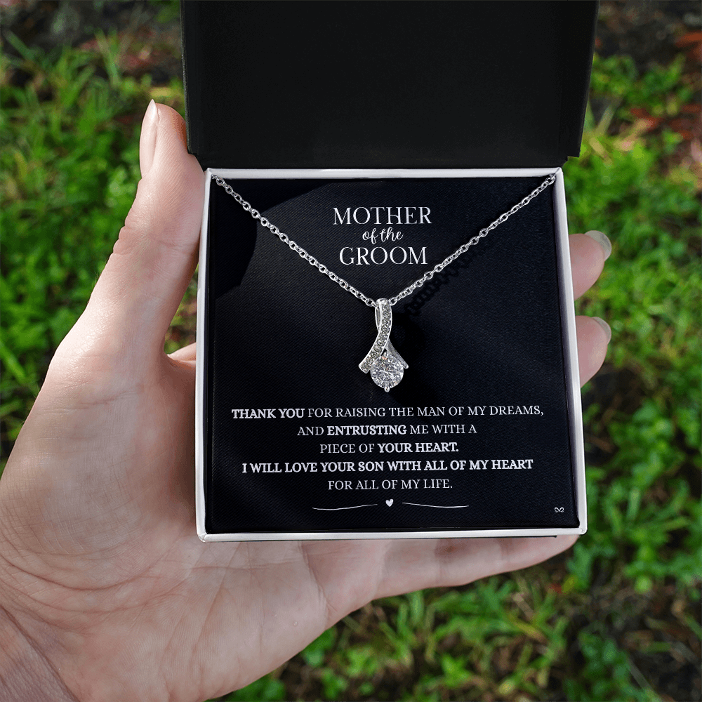 Mother of the Groom Necklace –Alluring Beauty Necklace - Black