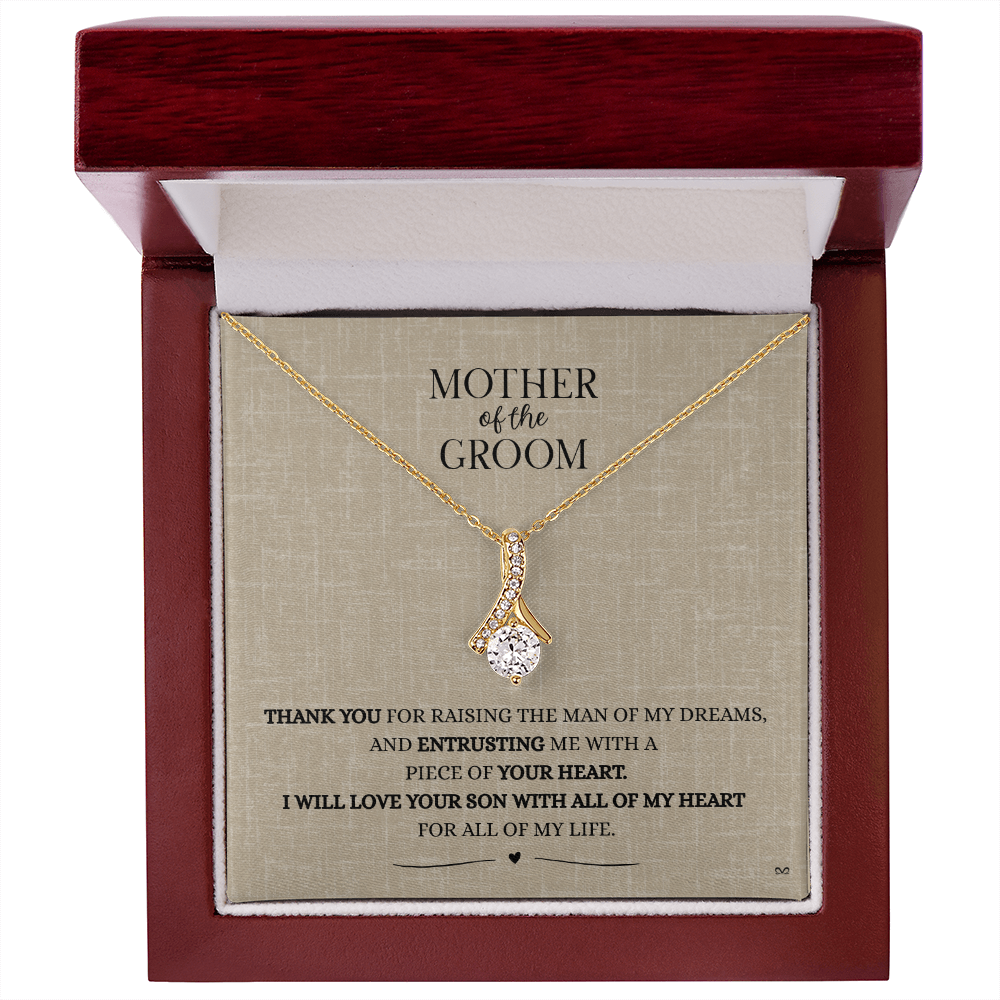 Mother of the Groom Necklace –Alluring Beauty Necklace - Linen