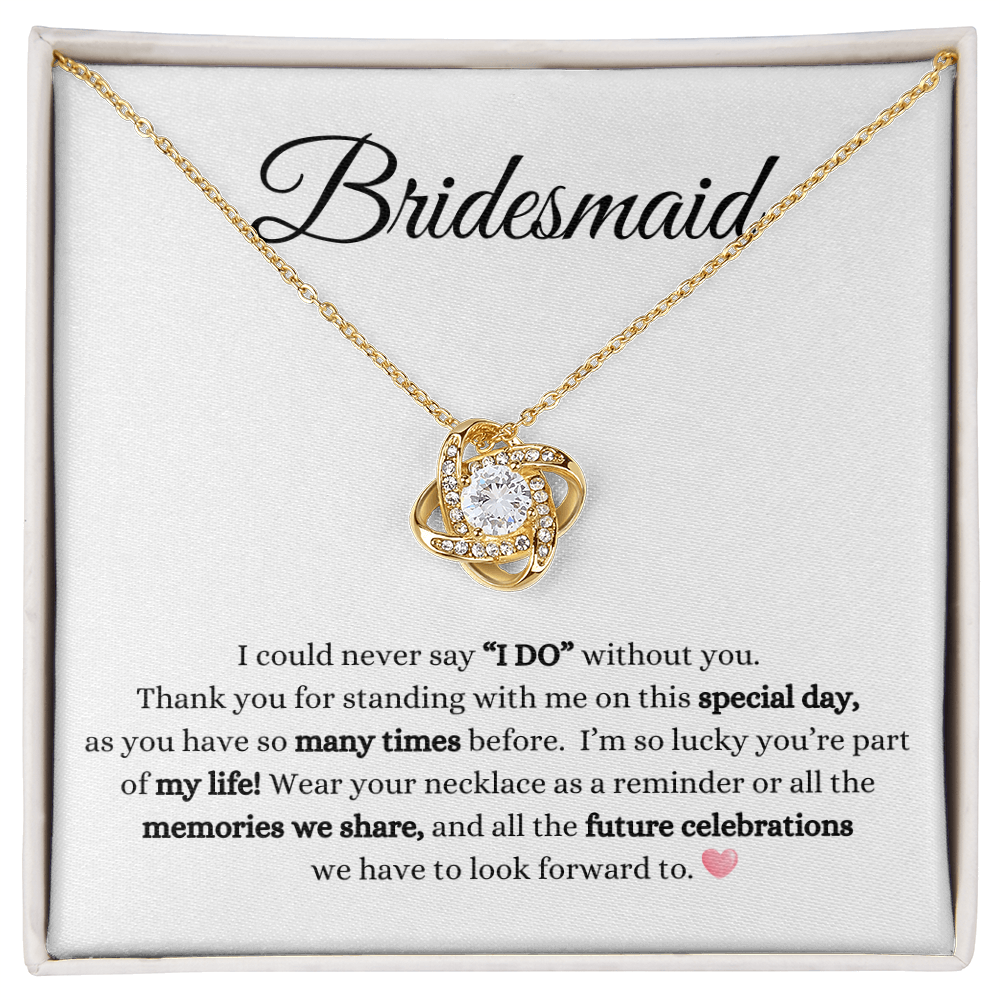 Bridesmaid Love Knot Necklace