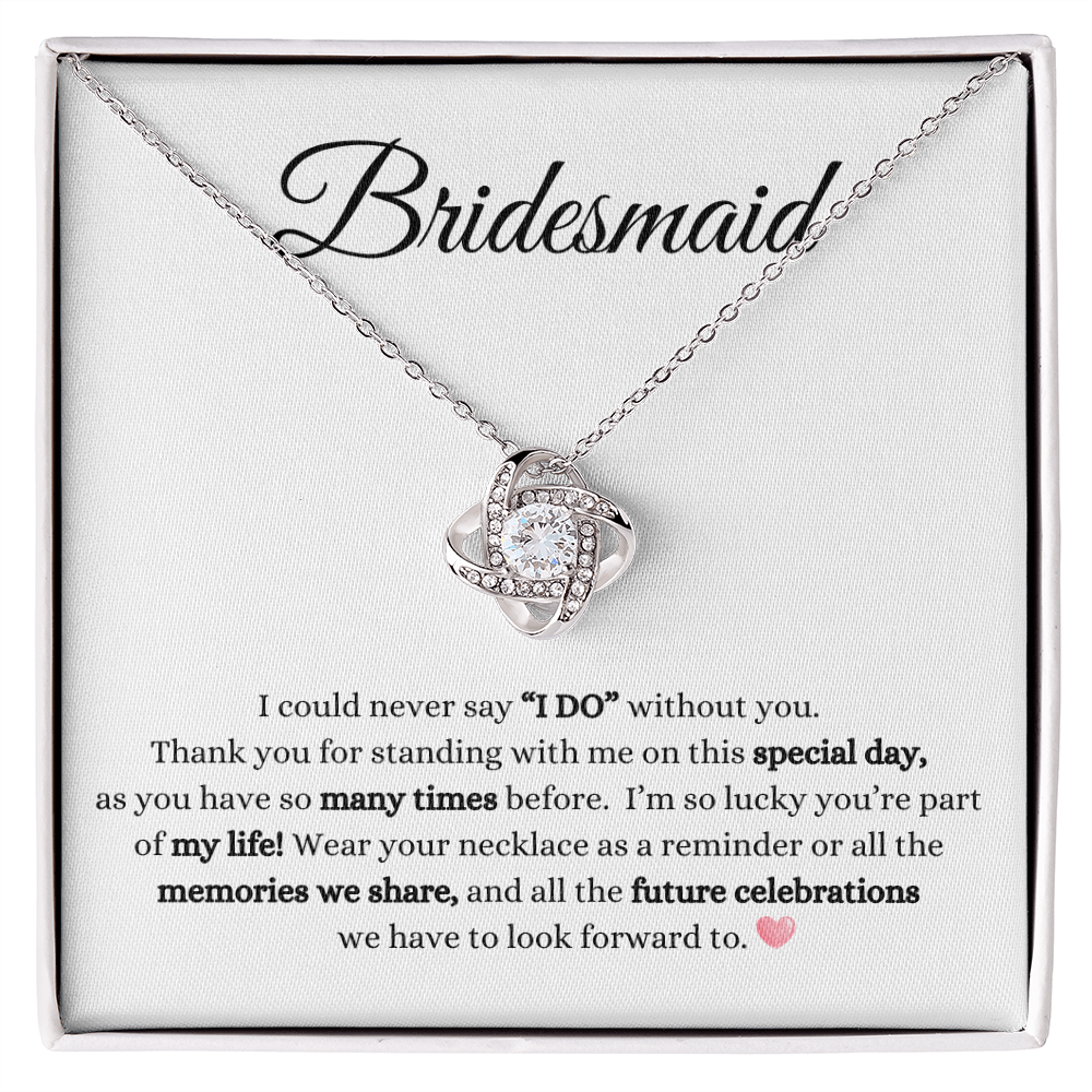 Bridesmaid Love Knot Necklace