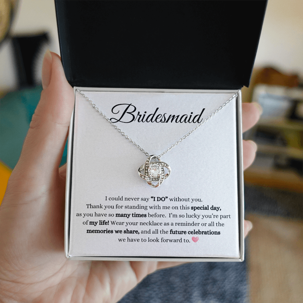 Bridesmaid Love Knot Necklace