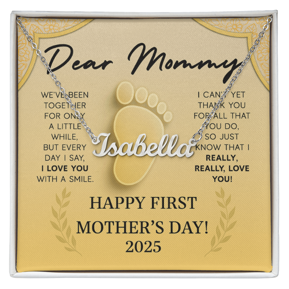 New Mommy Custom Name Necklace