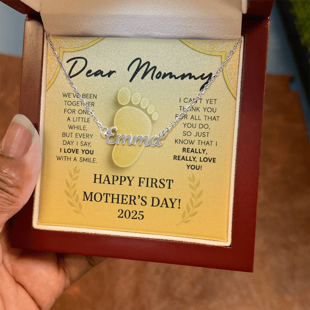 New Mommy Custom Name Necklace