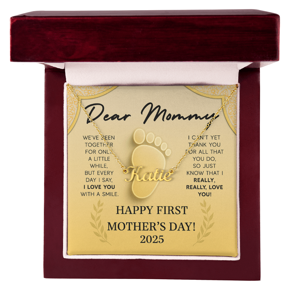 New Mommy Custom Name Necklace