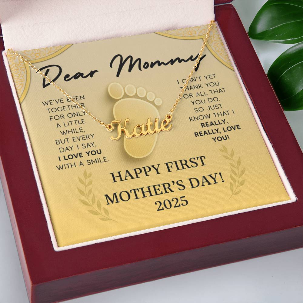 New Mommy Custom Name Necklace