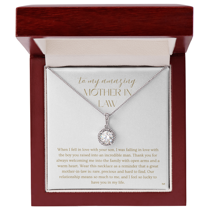 To My Amazing Mother-In-Law Eternal Hope Necklace