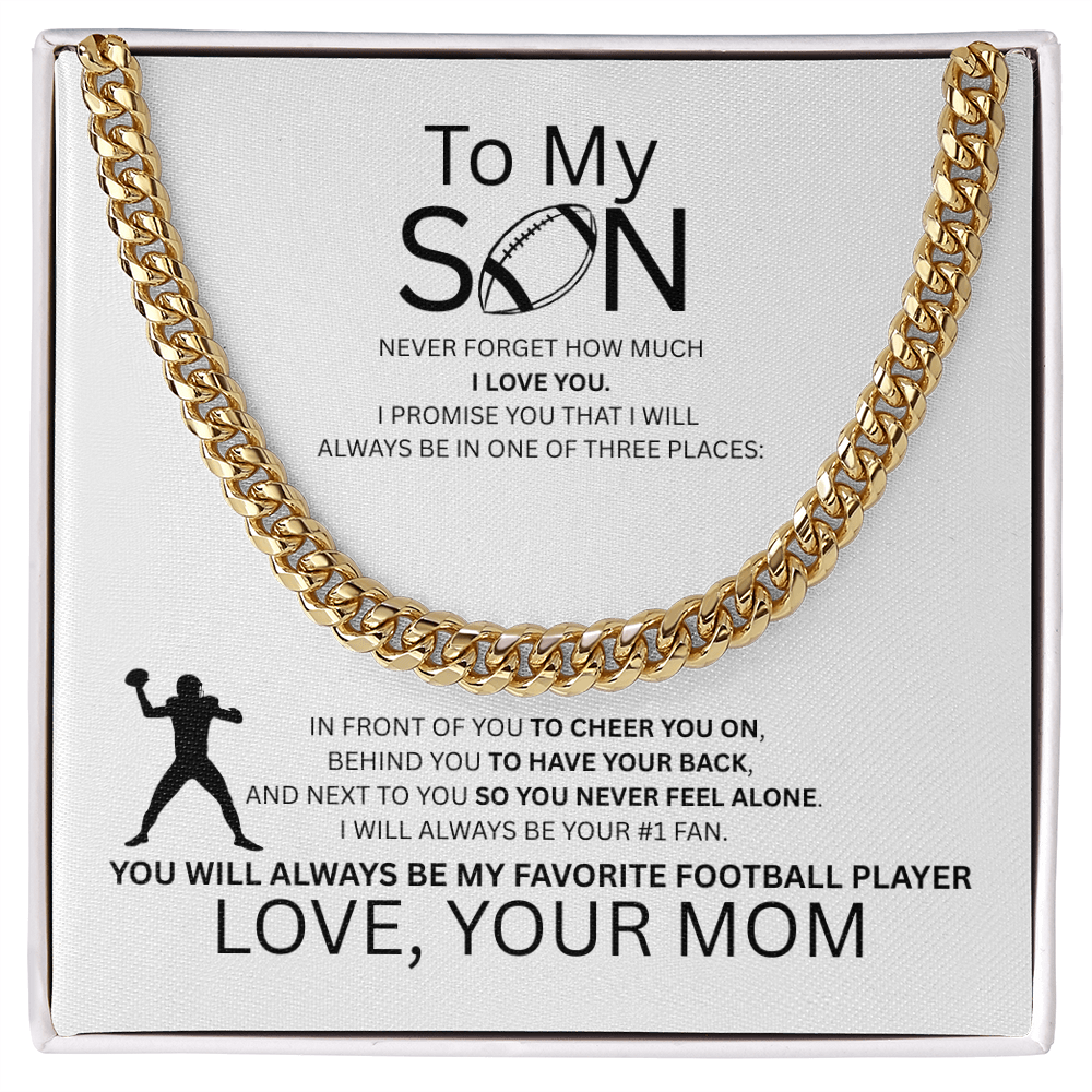 For the Boy Who Became My Favorite Player Quarterback  - Mom - White