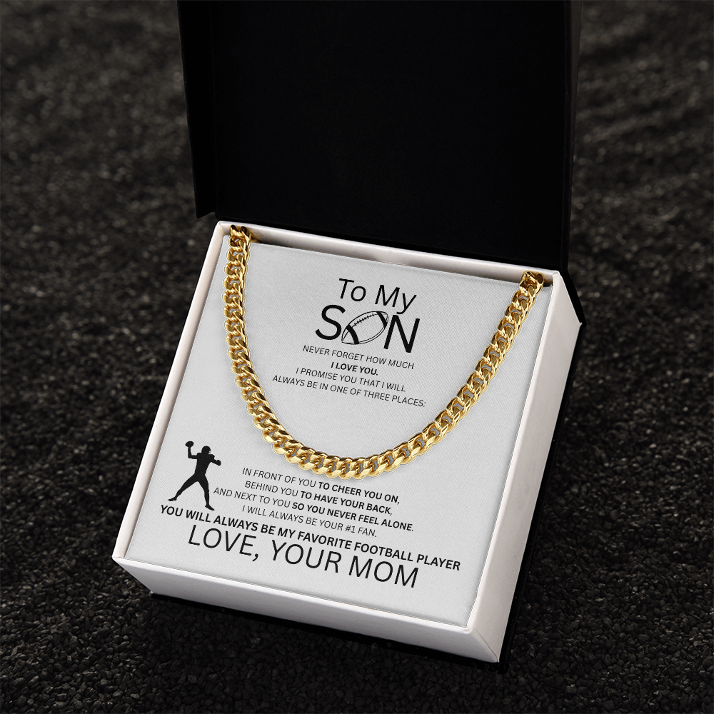 For the Boy Who Became My Favorite Player Quarterback  - Mom - White