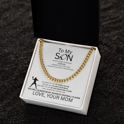 For the Boy Who Became My Favorite Player Quarterback  - Mom - White