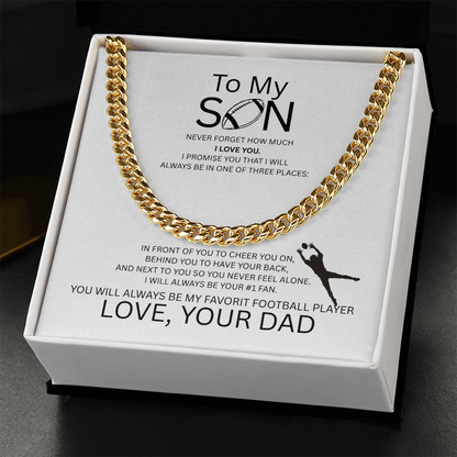 For the Boy Who Became My Favorite Player - Receiver - Dad - White