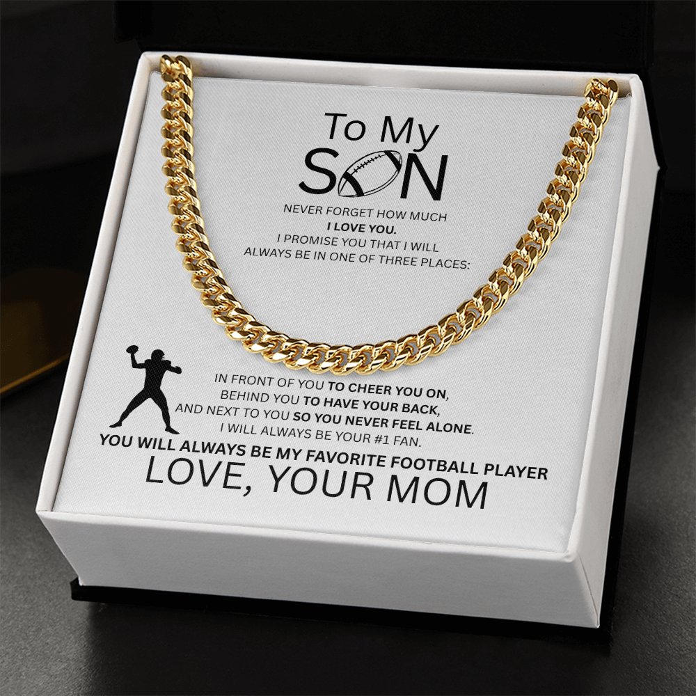 For the Boy Who Became My Favorite Player Quarterback  - Mom - White