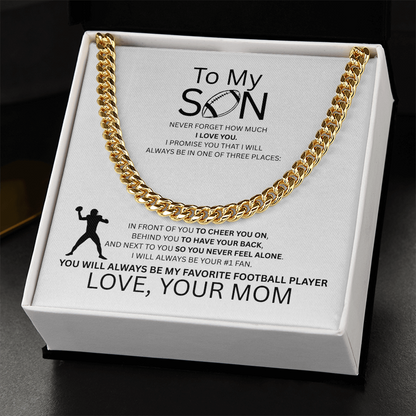For the Boy Who Became My Favorite Player Quarterback  - Mom - White