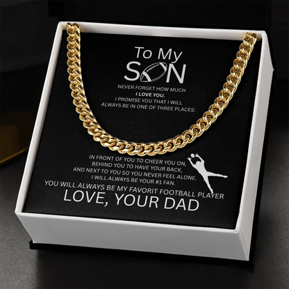 For the Boy Who Became My Favorite Player - Receiver - Dad - Black