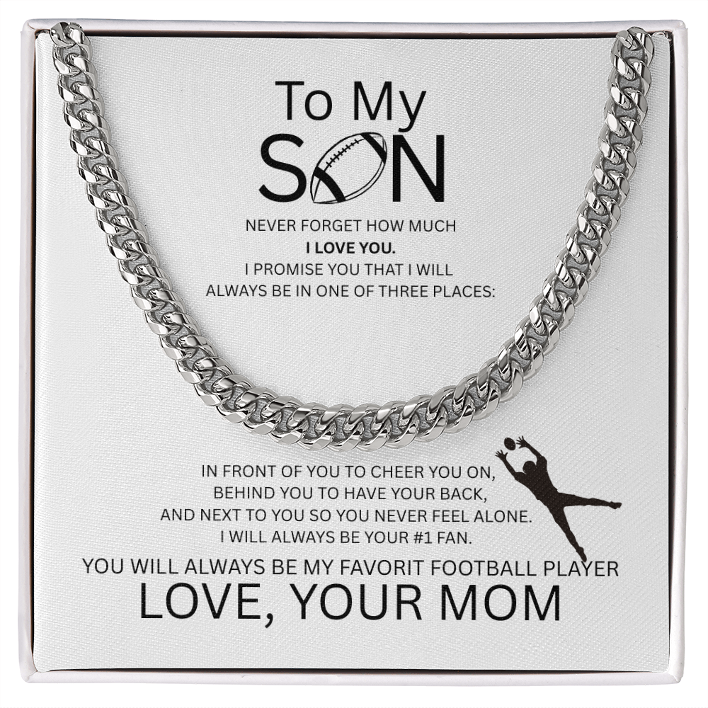 For the Boy Who Became My Favorite Player Receiver - Mom - White