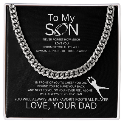 For the Boy Who Became My Favorite Player - Receiver - Dad - Black