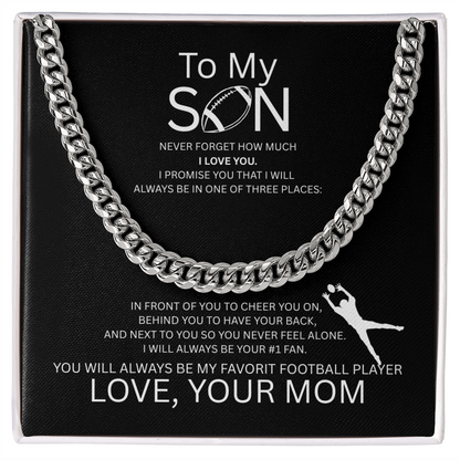 For the Boy Who Became My Favorite Player - Receiver - Mom - Black