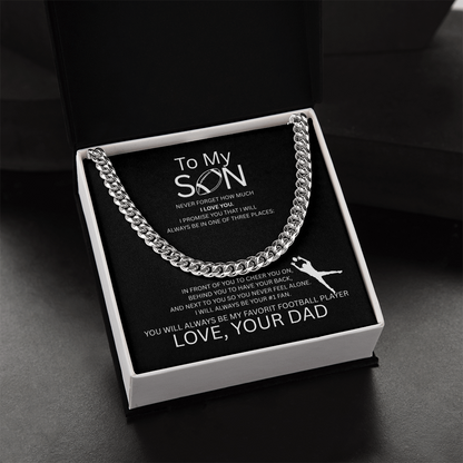 For the Boy Who Became My Favorite Player - Receiver - Dad - Black