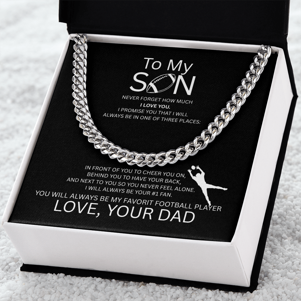 For the Boy Who Became My Favorite Player - Receiver - Dad - Black