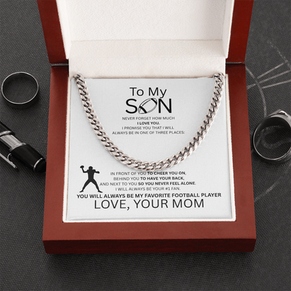 For the Boy Who Became My Favorite Player Quarterback  - Mom - White