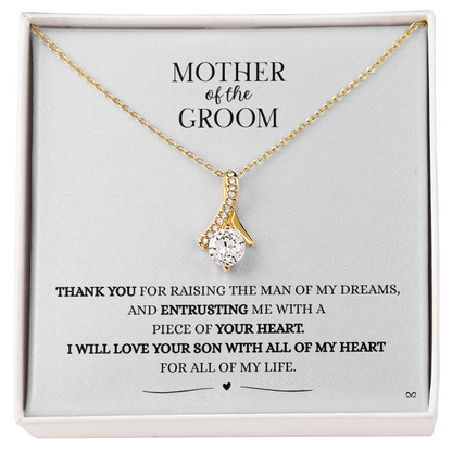 Mother of the Groom Necklace –Alluring Beauty Necklace - White