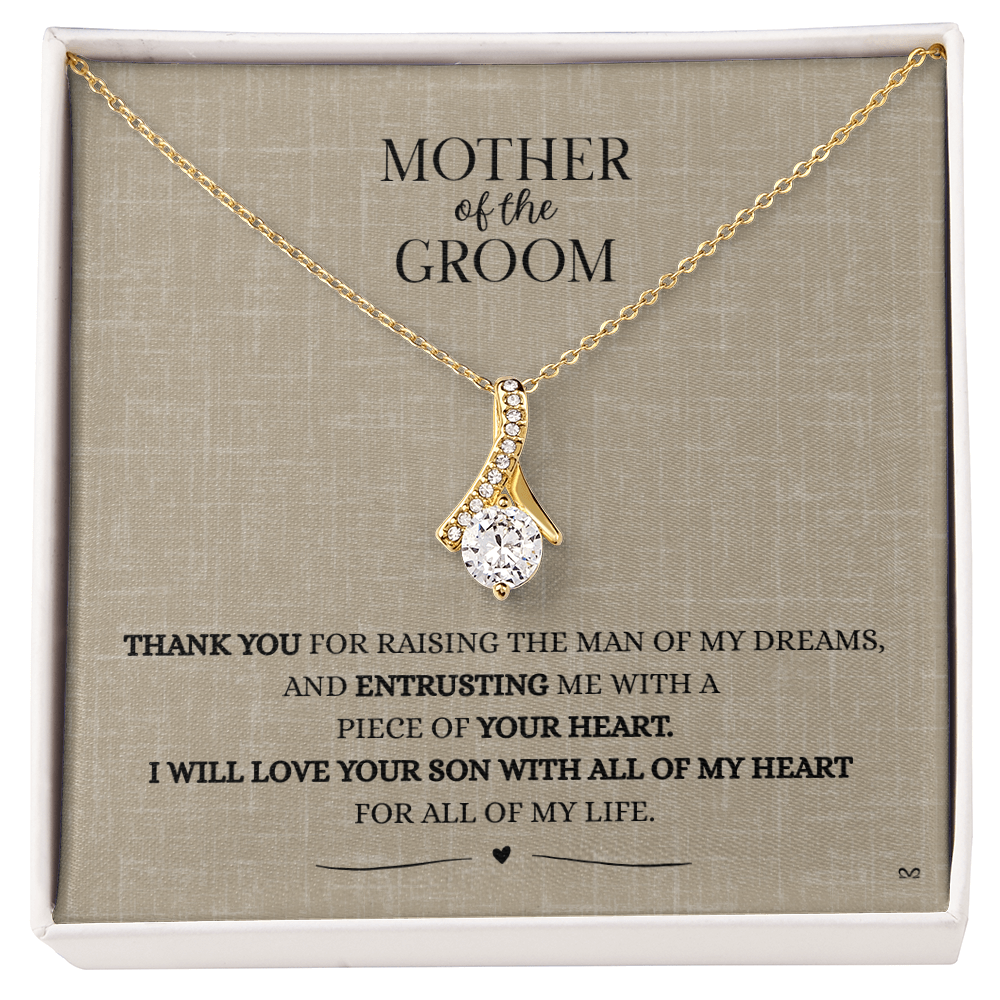 Mother of the Groom Necklace –Alluring Beauty Necklace - Linen