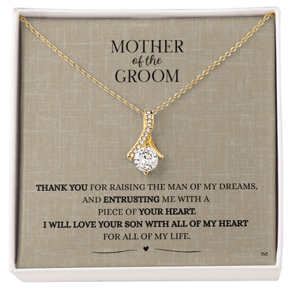 Mother of the Groom Necklace –Alluring Beauty Necklace - Linen