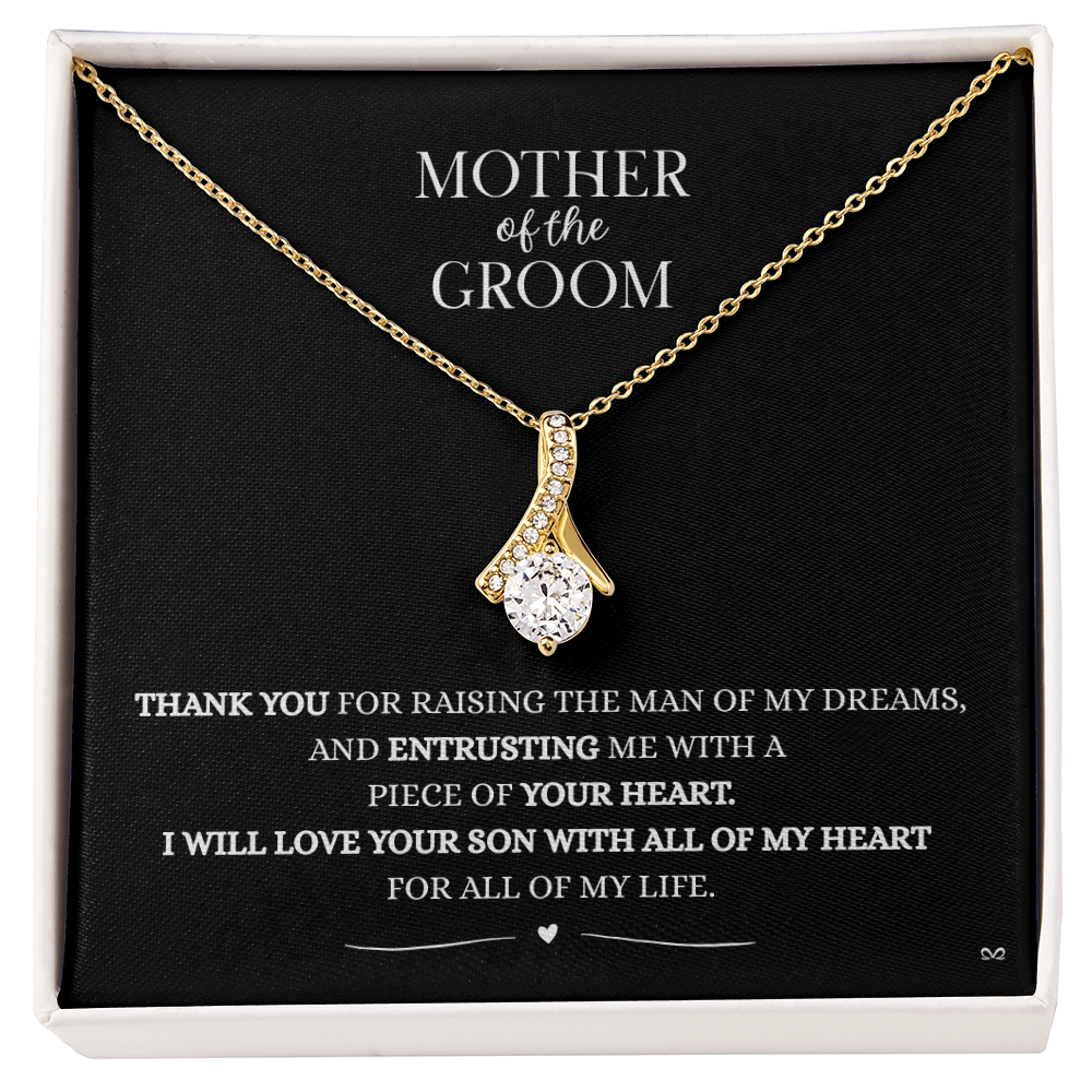Mother of the Groom Necklace –Alluring Beauty Necklace - Black