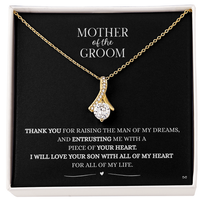 Mother of the Groom Necklace –Alluring Beauty Necklace - Black