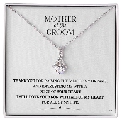 Mother of the Groom Necklace –Alluring Beauty Necklace - White