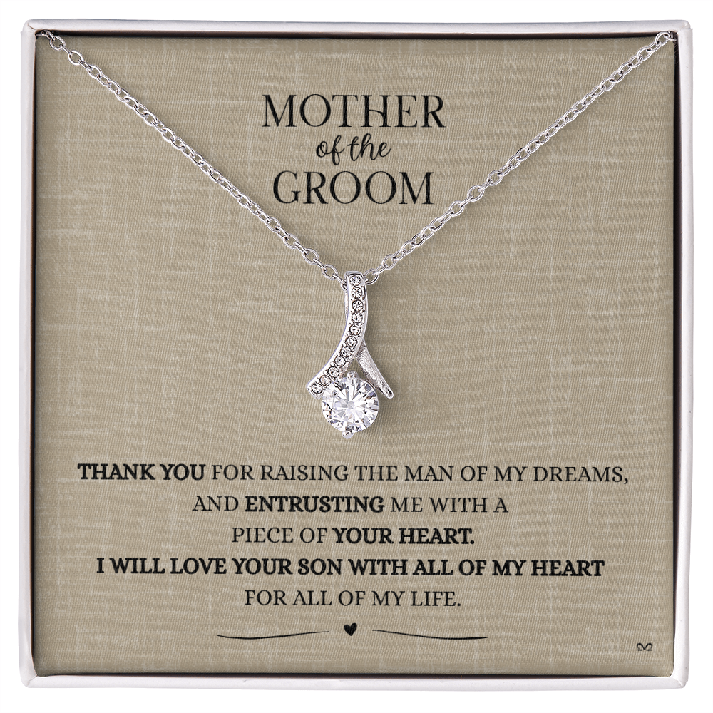 Mother of the Groom Necklace –Alluring Beauty Necklace - Linen