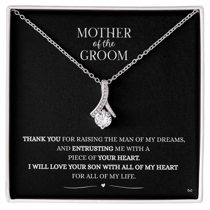 Mother of the Groom Necklace –Alluring Beauty Necklace - Black