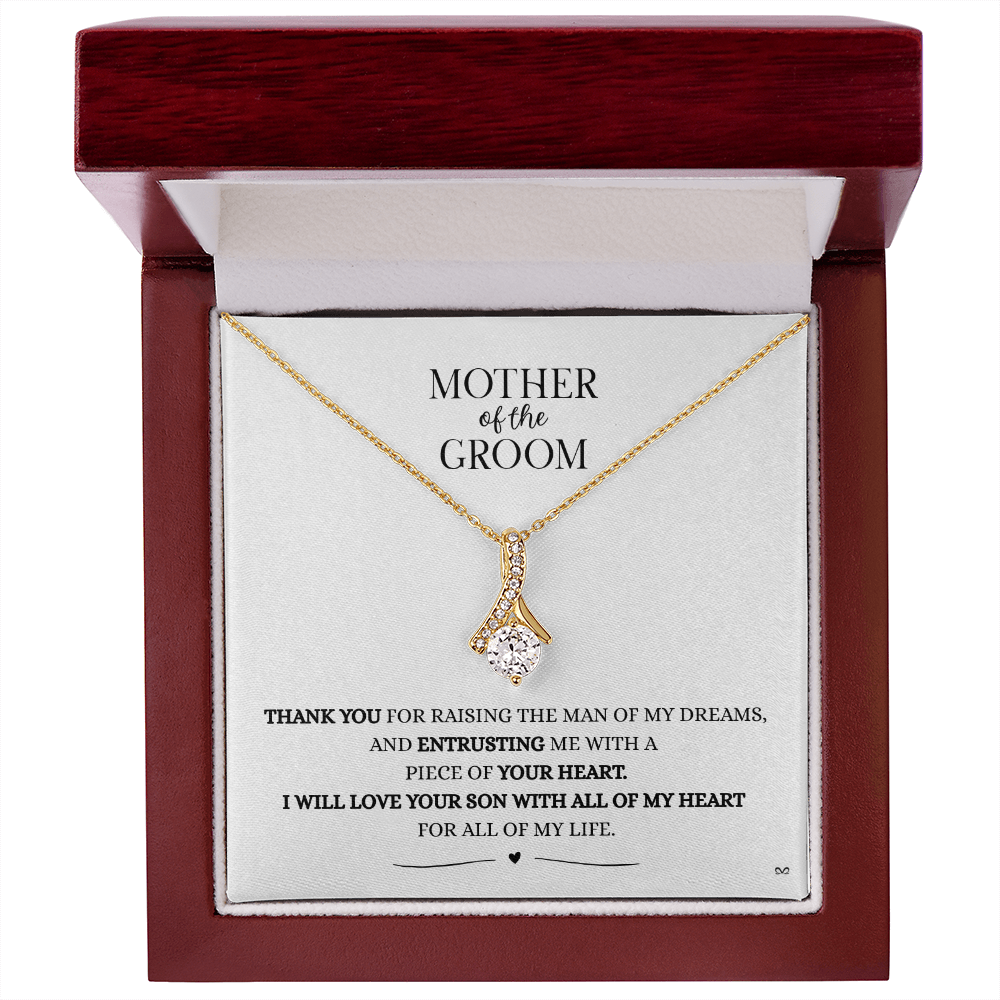 Mother of the Groom Necklace –Alluring Beauty Necklace - White