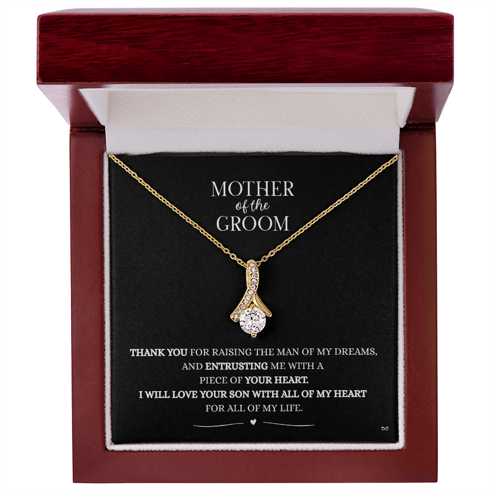 Mother of the Groom Necklace –Alluring Beauty Necklace - Black
