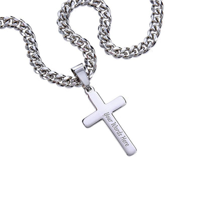 Honor, Faith, Legacy – Cross Necklace Gift for My Son - Forever- Shadowed