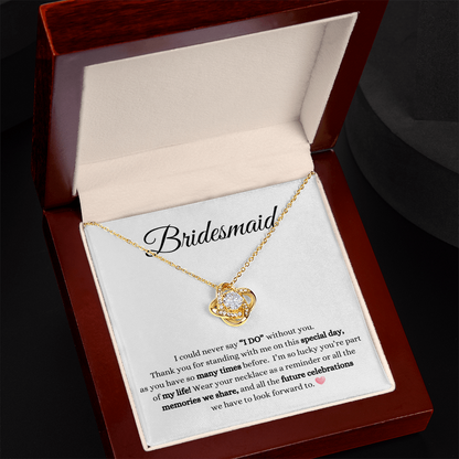 Bridesmaid Love Knot Necklace