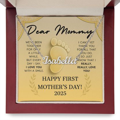 New Mommy Custom Name Necklace